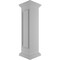 Ekena Millwork 12"W x 48"H Corner Newel Post with Panel, Peaked Capital & Base Trim (Installation kit included) NWL12X48CPP0B0 - alternate 8